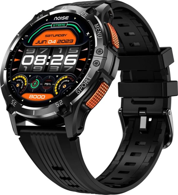 Noise NoiseFit Force Plus Smart Watch with 130+ Sports Modes, 100+ Watch Faces, 100+ Watch Faces (Jet Black)